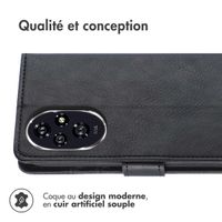 imoshion Étui de télephone portefeuille de luxe Honor 200 Pro - Noir