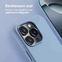imoshion Coque arrière Color avec cordon amovible et MagSafe Apple iPhone 16 Pro Max - Ash Blue