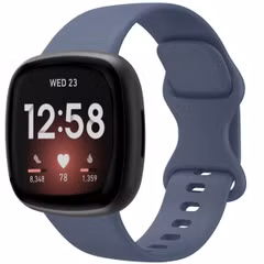 imoshion Bracelet sport en silicone Fitbit Versa 4 / 3 / Sense (2) - Bleu foncé