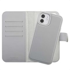 Selencia Étui portefeuille amovible Olyn avec MagSafe Apple iPhone 12 (Pro) - Gris