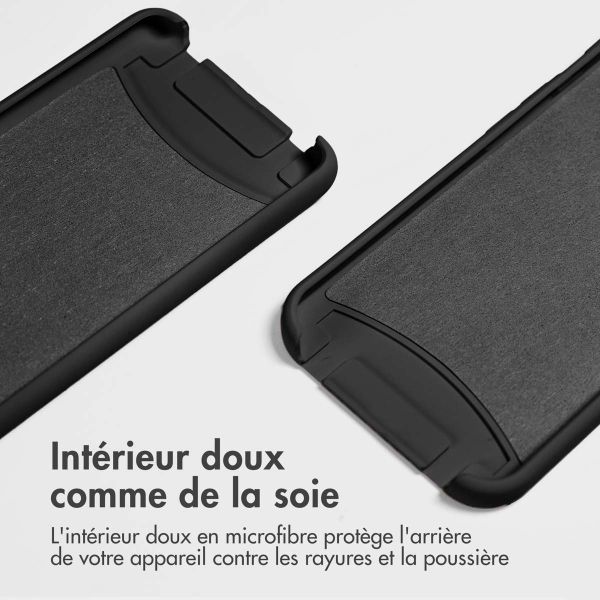 imoshion Coque arrière Color avec cordon amovible et MagSafe Samsung Galaxy S25 / S24 - Noir