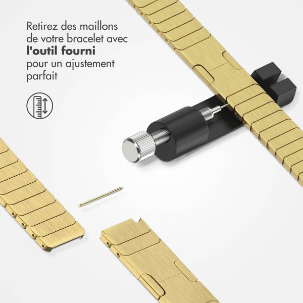 Selencia Bracelet à maillons en acier Apple Watch | 38/40/41/42 mm - Doré