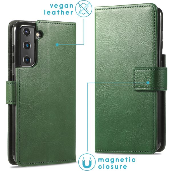 imoshion Étui de télephone portefeuille de luxe Samsung Galaxy S21 Plus - Vert
