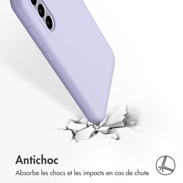 Accezz Coque Liquid Silicone Samsung Galaxy A36 / A56 - Violet