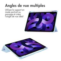 imoshion Coque tablette rigide Trifold Apple iPad Air 11 pouces (2026) M4 / (2025) M3 / (2024) M2 / Air 5 (2022) / Air 4 (2020) - Bleu clair