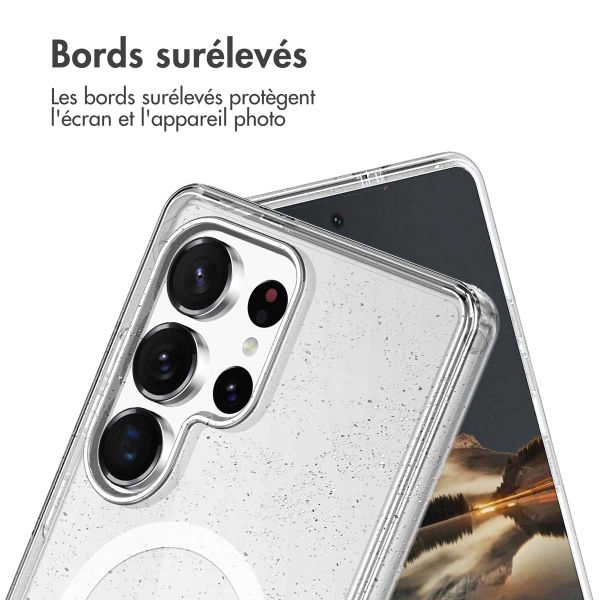 imoshion Coque Pailletée avec MagSafe Samsung Galaxy S25 Ultra - Paillettes Transparent
