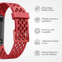 imoshion Bracelet sport en silicone avec boucle Fitbit Charge 5 / 6 - Rose