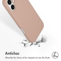 Accezz Coque Liquid Silicone avec MagSafe Apple iPhone 16 Plus - Rose