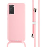 imoshion Coque en silicone avec cordon Samsung Galaxy S20 FE - Rose