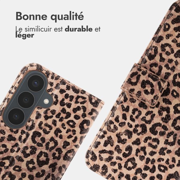 imoshion Étui de télephone portefeuille Design Samsung Galaxy S26 FE - Leopard Mood
