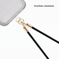 Selencia Cordon universel pour téléphone avec 2 crochets - réglable - Noir