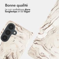 imoshion Étui de télephone portefeuille Design Samsung Galaxy S26 FE - Sandy Marble