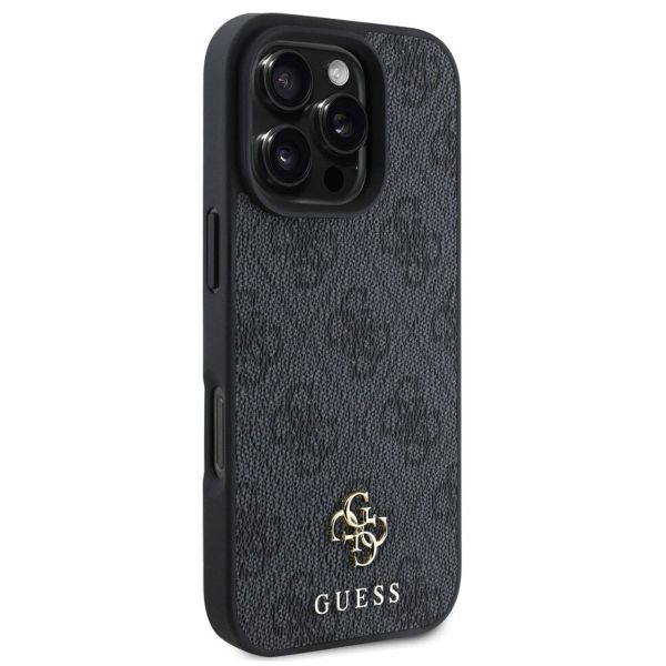 Guess Coque 4G Metal Logo MagSafe Apple iPhone 16 Pro Max - Noir