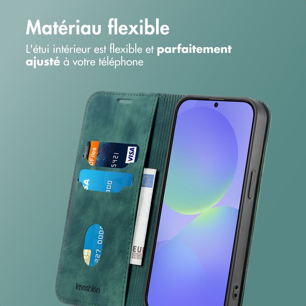 imoshion Étui de téléphone portefeuille Slim Samsung Galaxy A37 (5G) - Vert