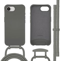 imoshion Coque arrière Color avec cordon amovible et MagSafe Apple iPhone 17e / 16e - Black Coffee