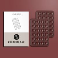 Selencia Pack de 2 Supports de téléphone à ventouse - Terracotta