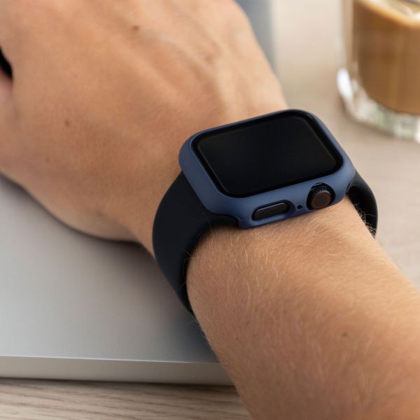 imoshion Coque rigide à couverture complète Apple Watch 4 / 5 / 6 / SE - 40 mm - Bleu foncé