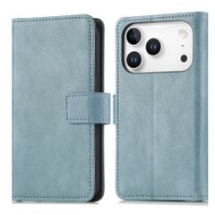 imoshion Étui de télephone portefeuille de luxe Apple iPhone 18 Pro / 17 Pro - Bleu clair