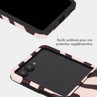 Selencia Coque arrière Vivid avec MagSafe Samsung Galaxy Z Flip 8 - Art Wave Black