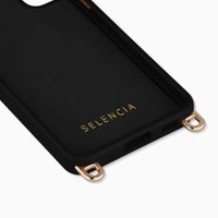 Selencia Coque arrière Rivièra avec MagSafe avec crochets amovibles Samsung Galaxy S21 - Velvet Black