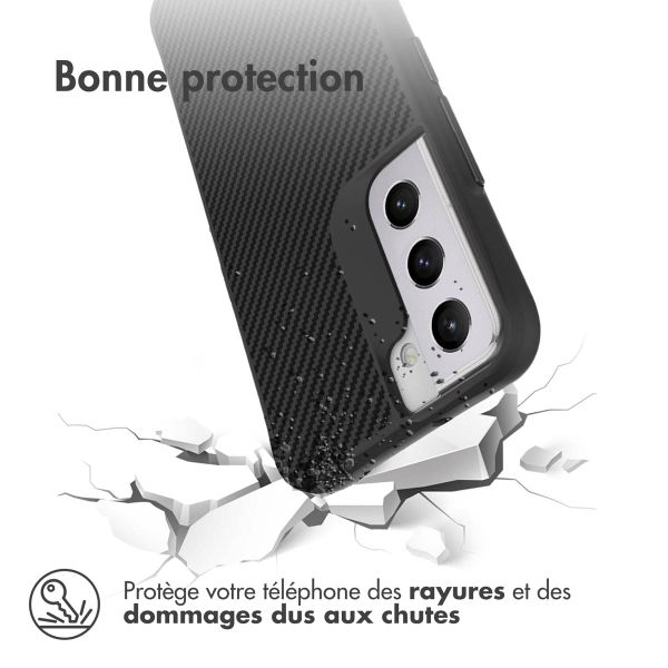 imoshion Rugged Hybrid Carbon Case Samsung Galaxy S22 - Noir