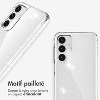 imoshion Coque arrière transparente Pailletée Samsung Galaxy A26 / A16 - Argent