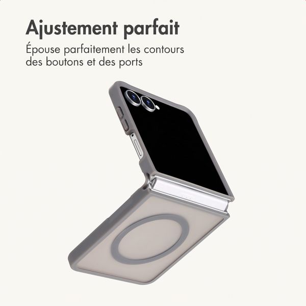 imoshion Coque Color Guard avec MagSafe Samsung Galaxy Z Flip 8 - Gris