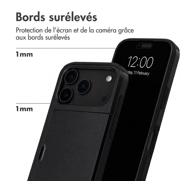 imoshion Coque arrière avec porte-cartes Apple iPhone 18 Pro Max / 17 Pro Max - Noir
