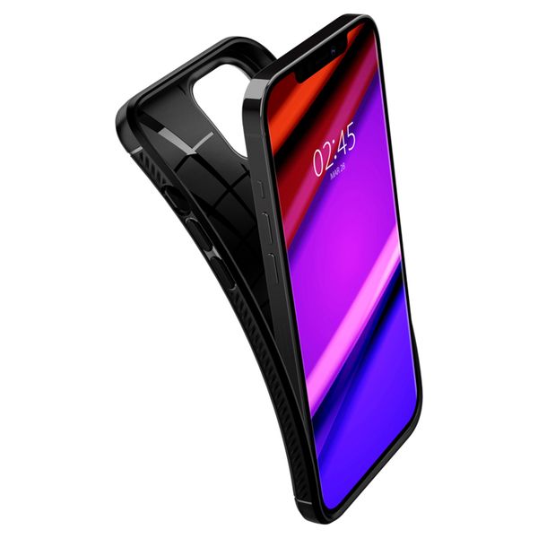 Spigen Coque Rugged Armor Apple iPhone 12 (Pro) - Noir