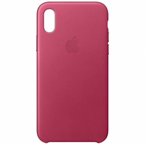 Apple Coque Leather Apple iPhone X - Pink Fuchsia