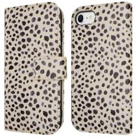 imoshion Étui de télephone portefeuille Design Apple iPhone SE (2022 / 2020) / 8 / 7 / 6(s) - Black And White Dots