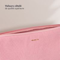 Selencia Pochette ordinateur Corduroy 15-16 pouces - Soft Blush