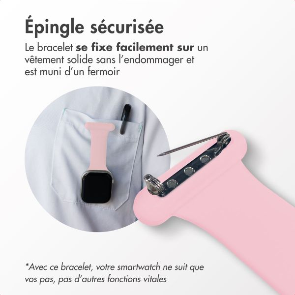 imoshion Bracelet infirmier en silicone Apple Watch | 38/40/41/42 mm - Rose