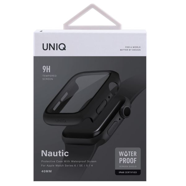 Uniq Coque étanche Nautic Apple Watch 4 / 5 / 6 / SE - 40 mm - Midnight Black