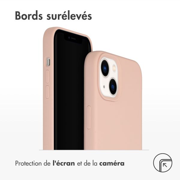Accezz Coque Liquid Silicone Apple iPhone 14 Plus - Rose