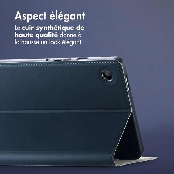 Accezz Coque tablette Classic Samsung Galaxy Tab A9 8.7 pouces - Bleu foncé