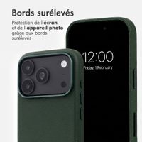 Accezz Coque arrière en cuir avec MagSafe Apple iPhone 18 Pro Max / 17 Pro Max - Cedar Green