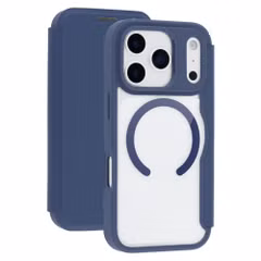 imoshion Bookcase transparente avec MagSafe Apple iPhone 17 Pro - Bleu