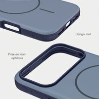 imoshion Coque arrière Color avec Thin MagSafe Ring Apple iPhone 18 Pro / 17 Pro - Bleu foncé