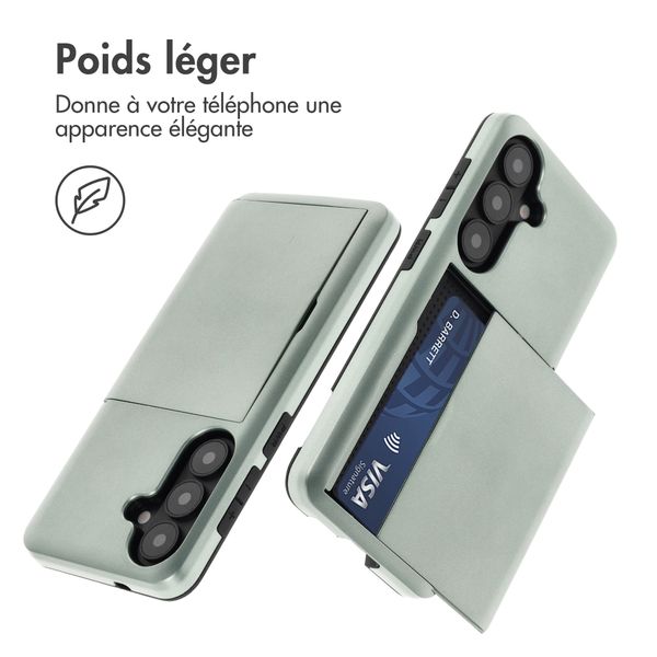 imoshion Coque arrière avec porte-cartes Samsung Galaxy S26 Plus - Vert