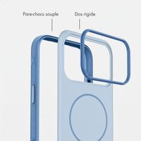 imoshion Coque arrière Color avec Thin MagSafe Ring Apple iPhone 18 Pro / 17 Pro - Bleu clair