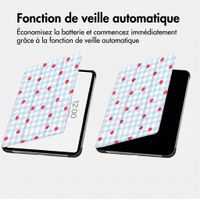 imoshion Coque tablette Design Trifold Apple iPad Air 11 pouces (2026) M4 / (2025) M3 / (2024) M2 / Air 5 (2022) / Air 4 (2020) - Cherry Check