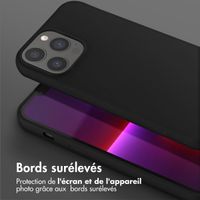 Selencia Coque silicone avec cordon amovible Apple iPhone 13 Pro Max - Noir