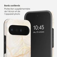 Selencia Coque arrière Vivid avec MagSafe Google Pixel 11 Pro - Golden Beige Marble