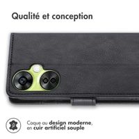 imoshion Étui de télephone portefeuille de luxe OnePlus Nord CE 3 / CE 3 Lite - Noir