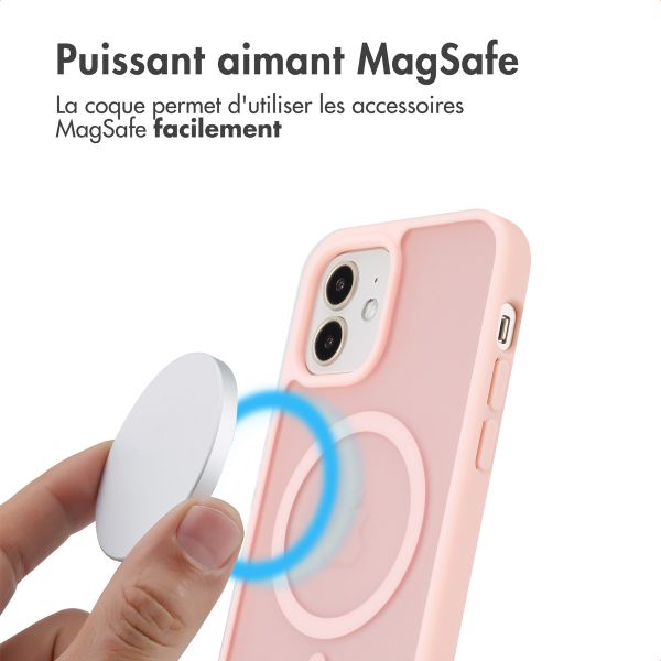 imoshion Coque Color Guard avec MagSafe Apple iPhone 12 (Pro) - Rose clair