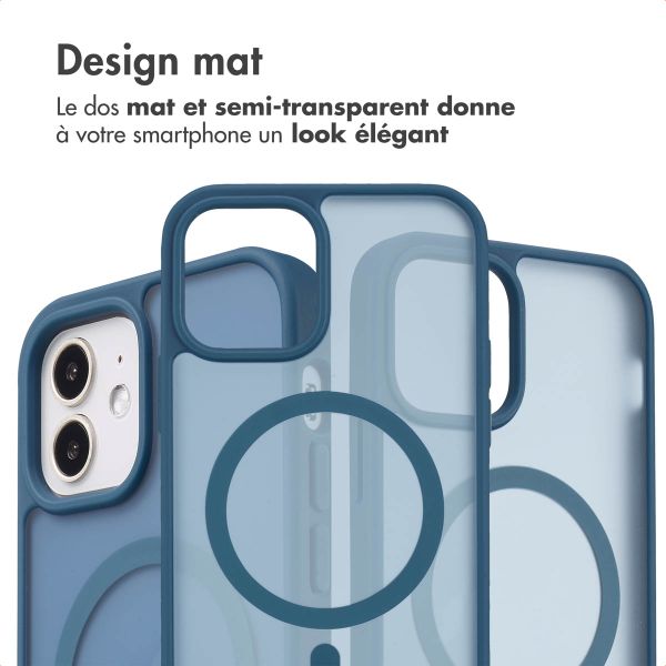 imoshion Coque Color Guard avec MagSafe Apple iPhone 12 (Pro) - Bleu foncé