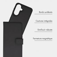 imoshion Étui portefeuille luxe 2-en-1 amovible Samsung Galaxy A27 (5G) - Noir