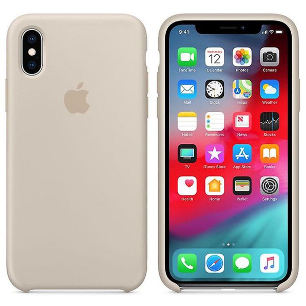 Apple Coque en silicone Apple iPhone X / Xs - Stone