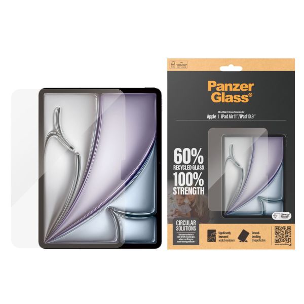 PanzerGlass Ultra Wide Fit Protection d'écran Apple iPad Air 11 pouces (2026) M4 / (2025) M3 / (2024) M2 / iPad 11 (2025) A16 / iPad 10 (2022)